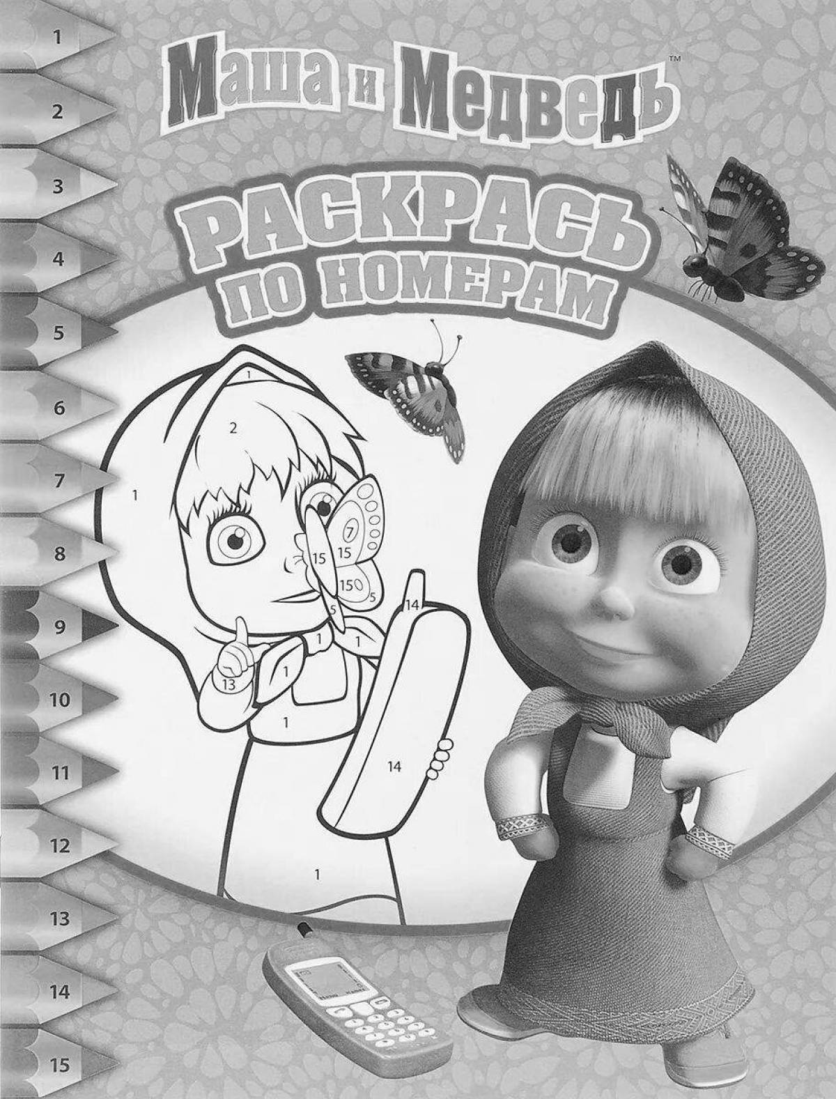 Charm of masha and the bear by numbers