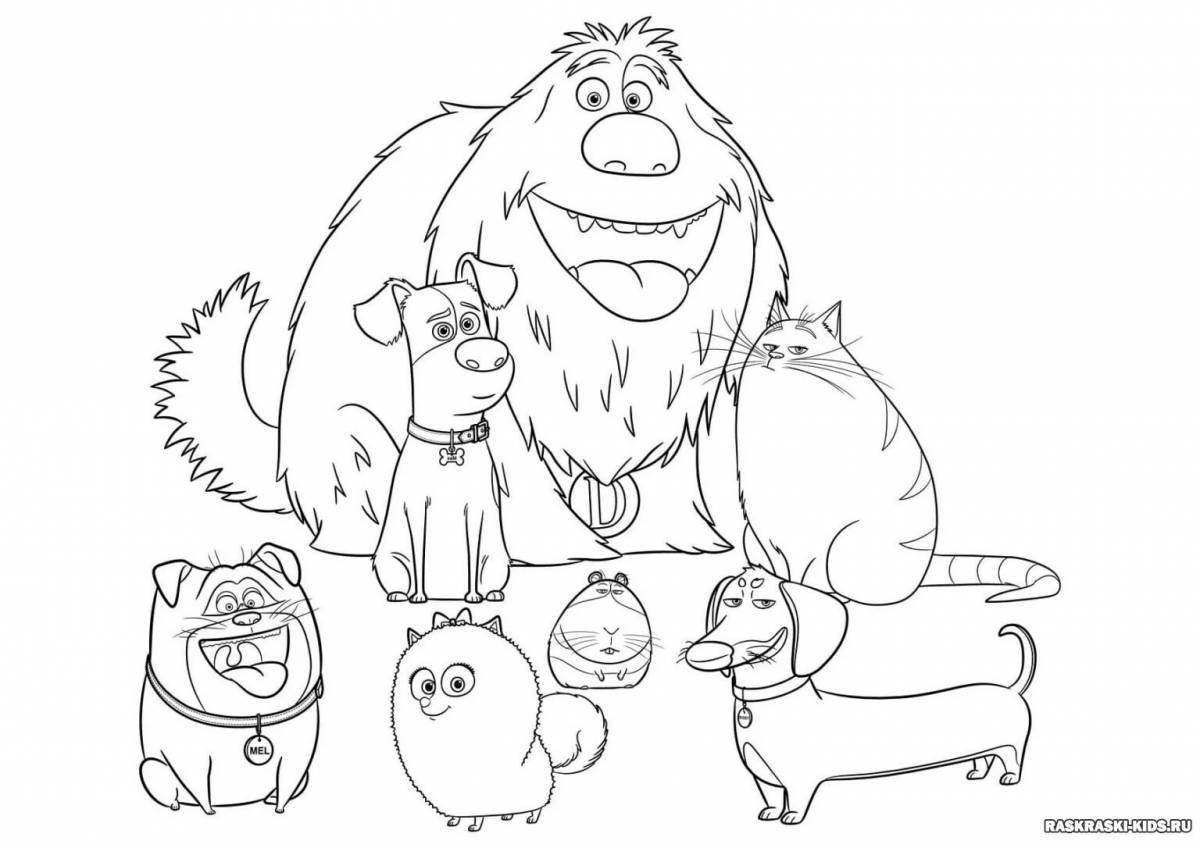 Great coloring book the secret life of pets 2