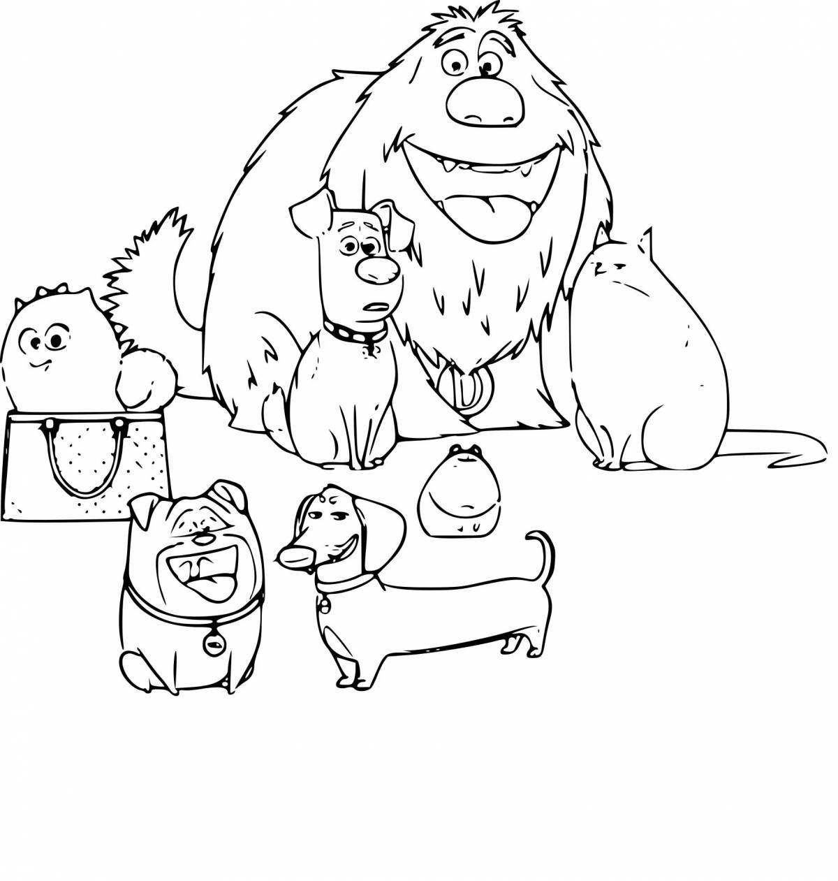 The Secret Life of Pets 2 Wonderful Coloring Book