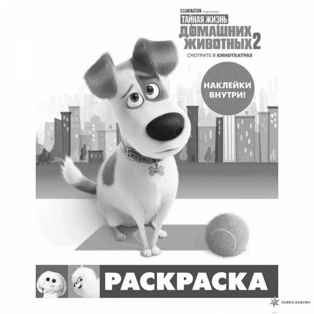 Dazzling coloring book the secret life of pets 2