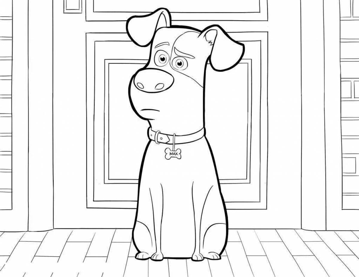 Sparkling coloring book The Secret Life of Pets 2