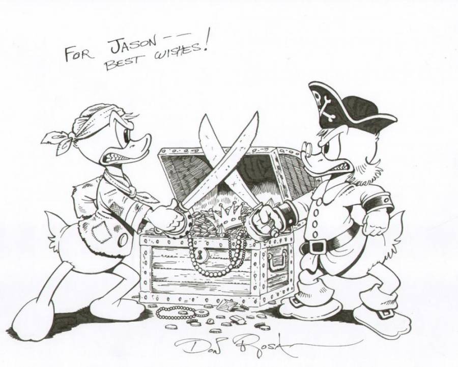 Скрудж макдак эскиз тату с деньгами