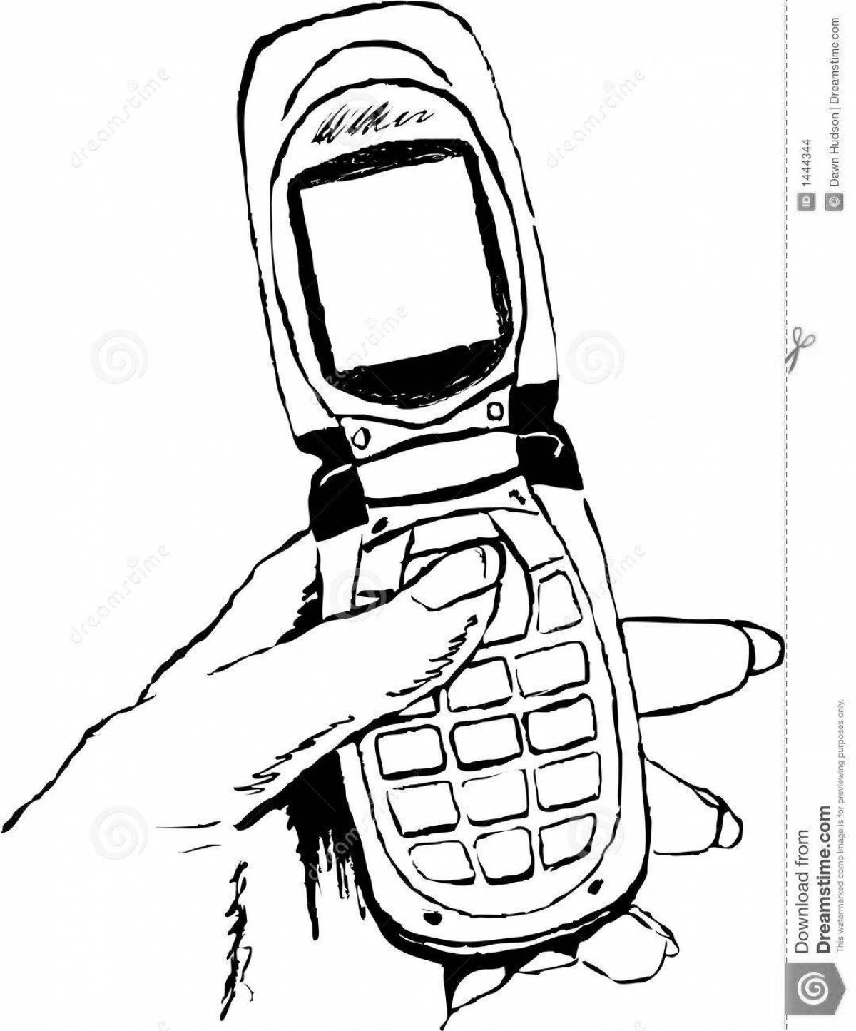 Телефонные мошенники раскраска