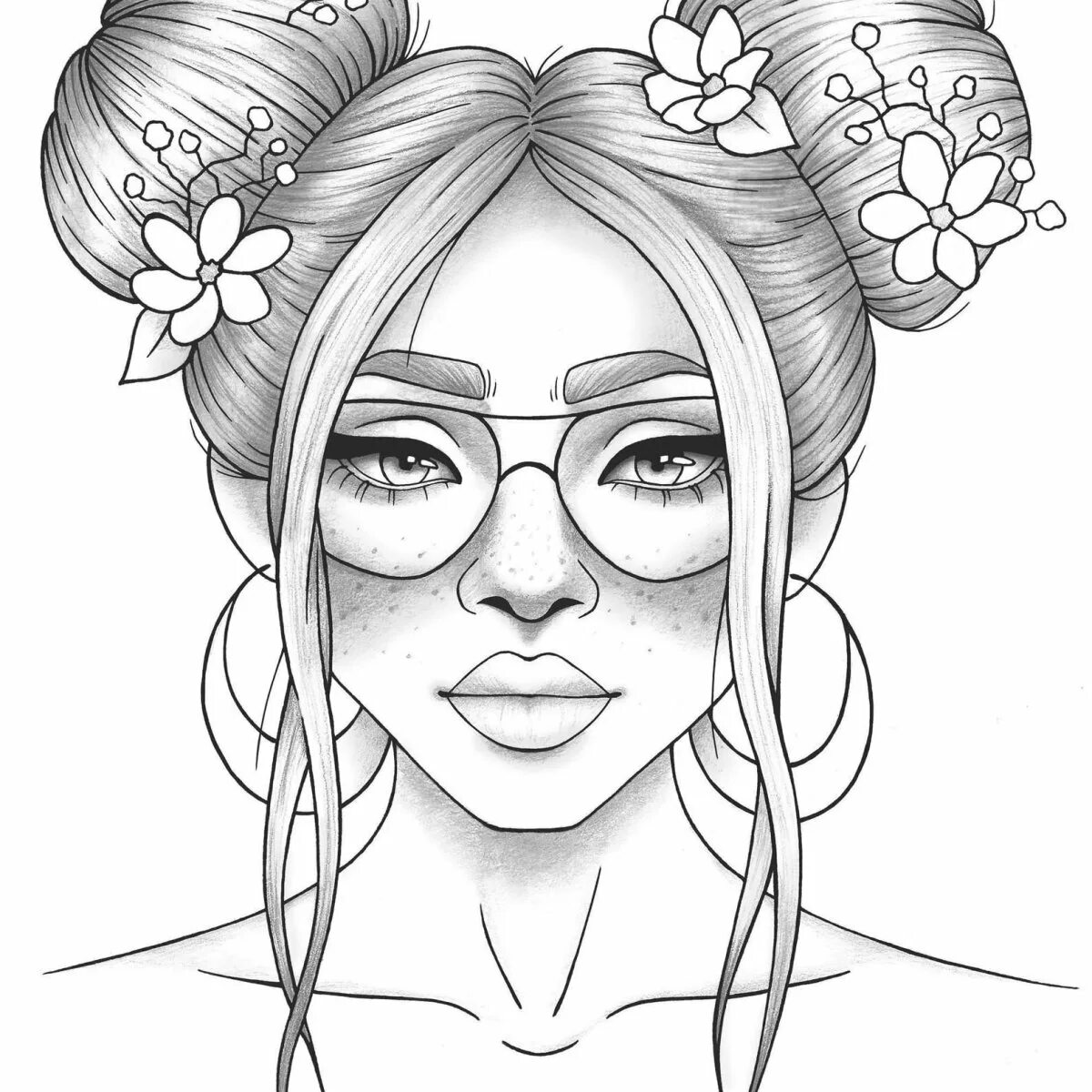 Sublime coloring page girls fashion beautiful
