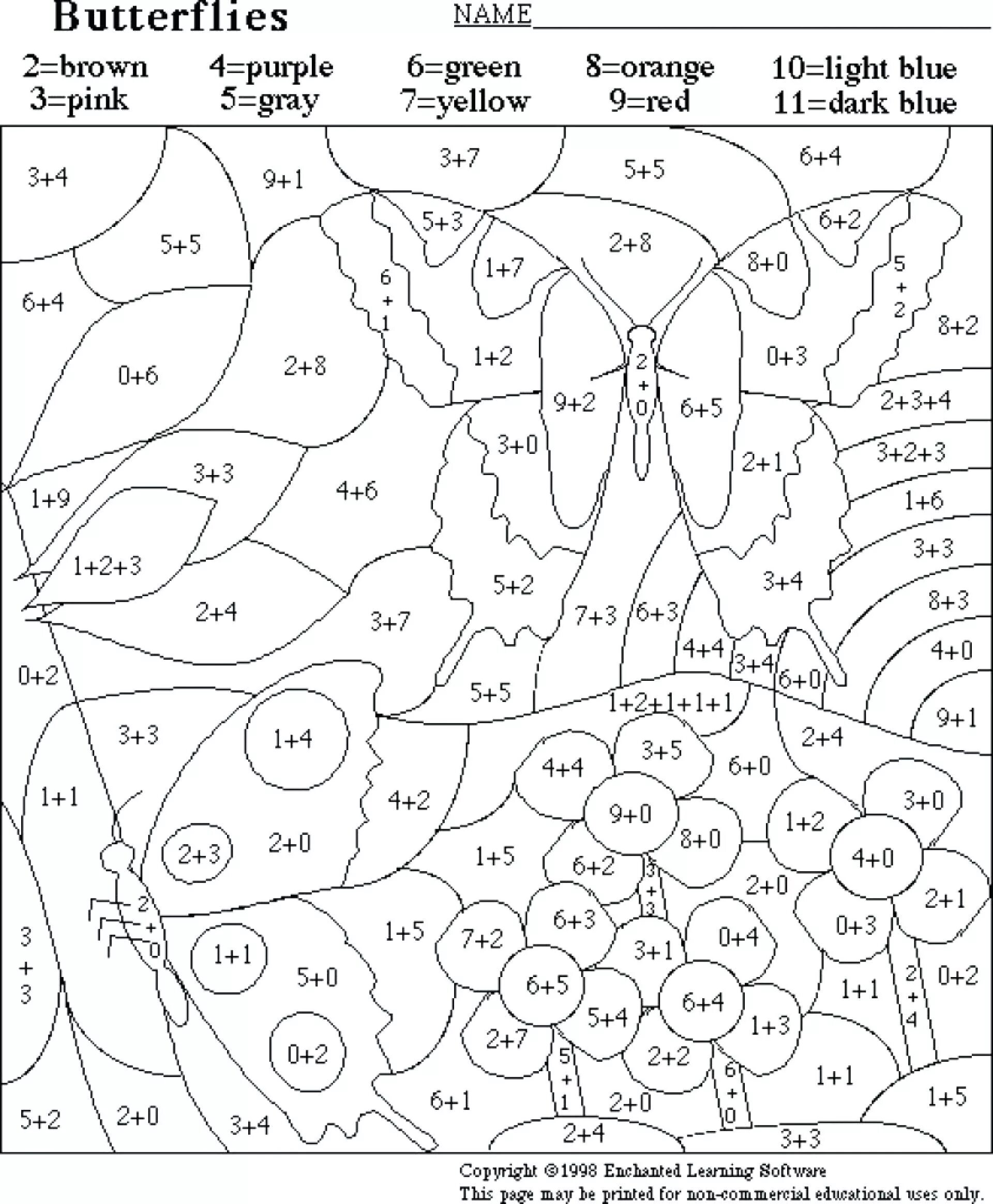 Color-gleaming grade 2 coloring page by numbers