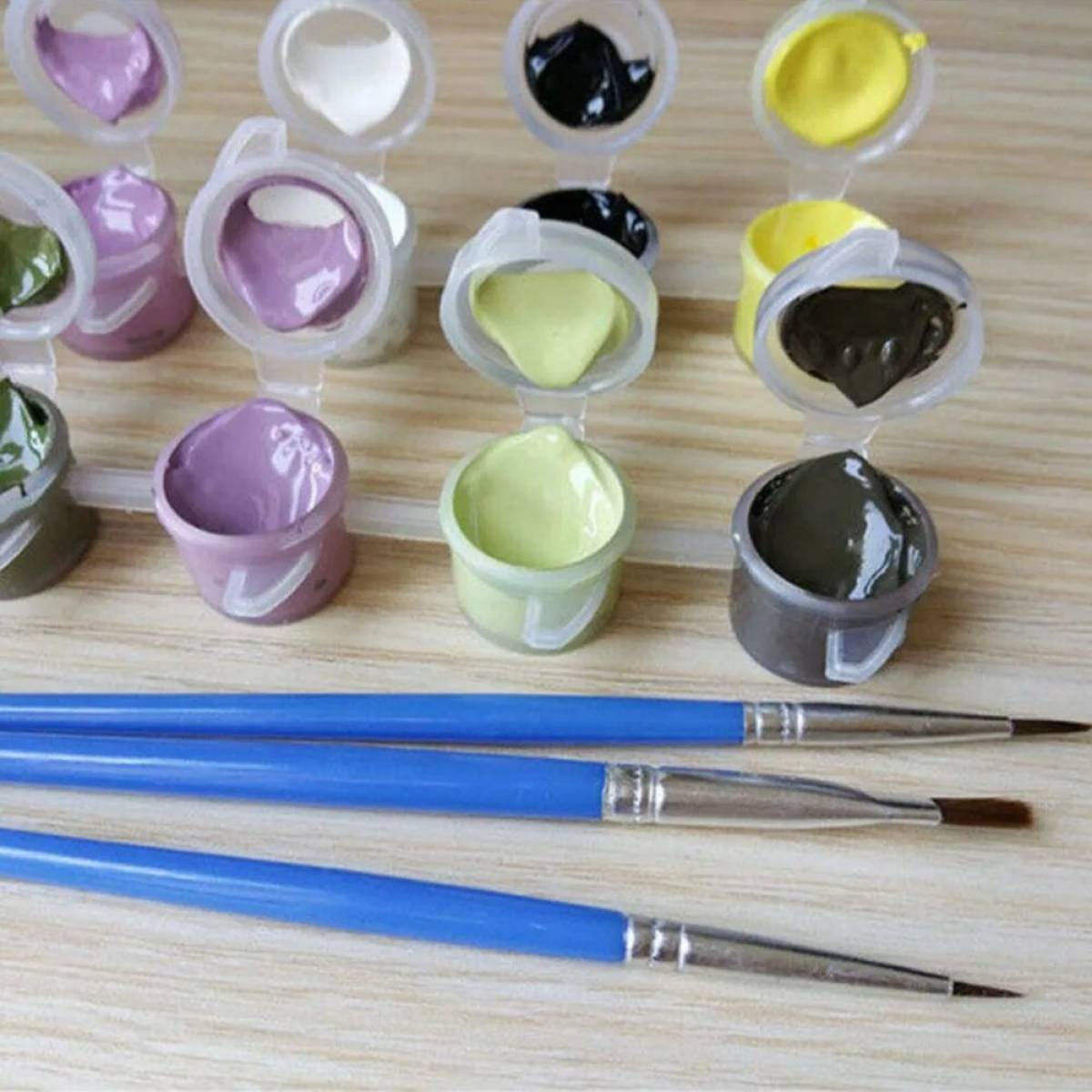 Carefully how to dilute the dried paint coloring by numbers