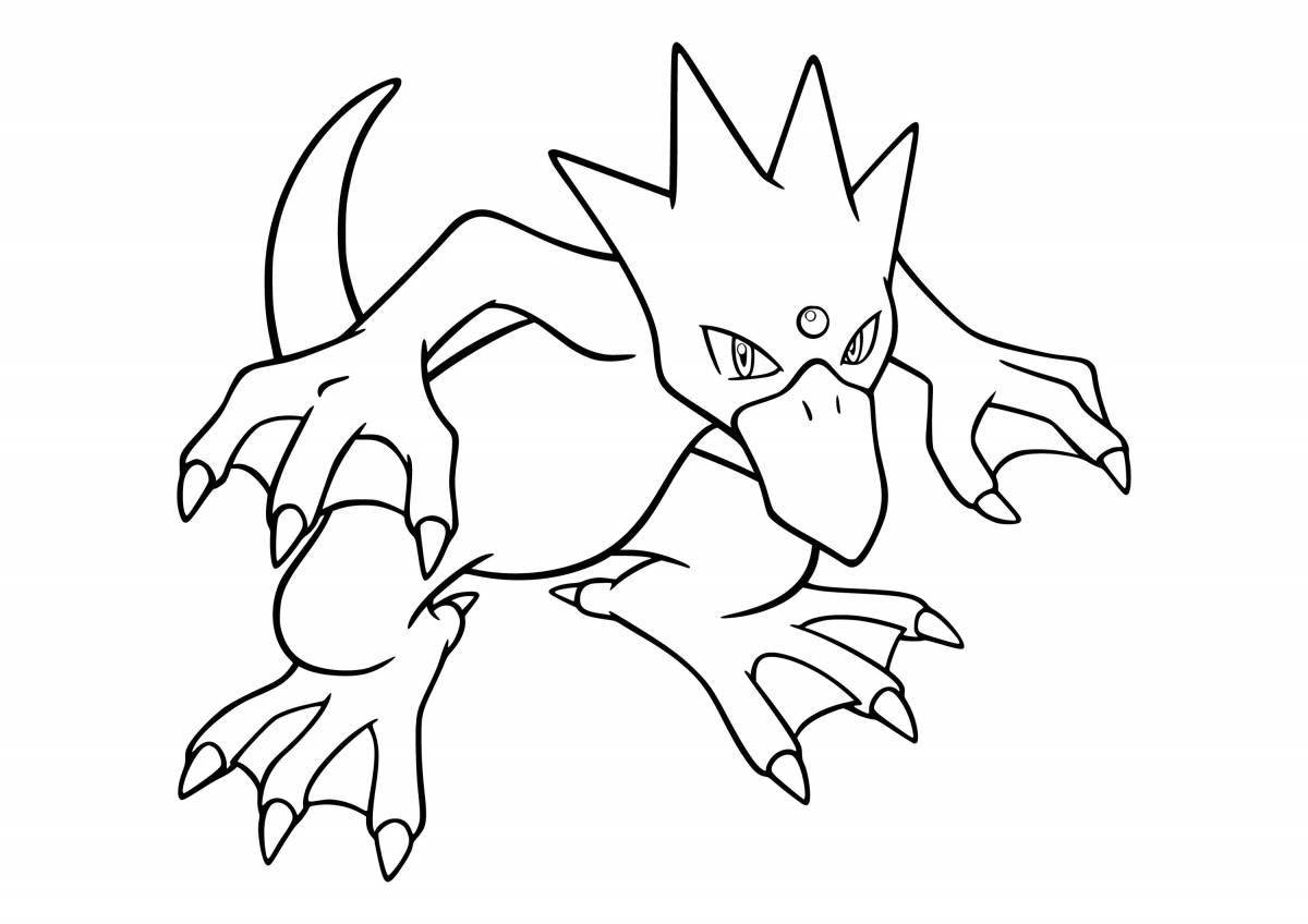 Good quality colorful pokemon coloring page