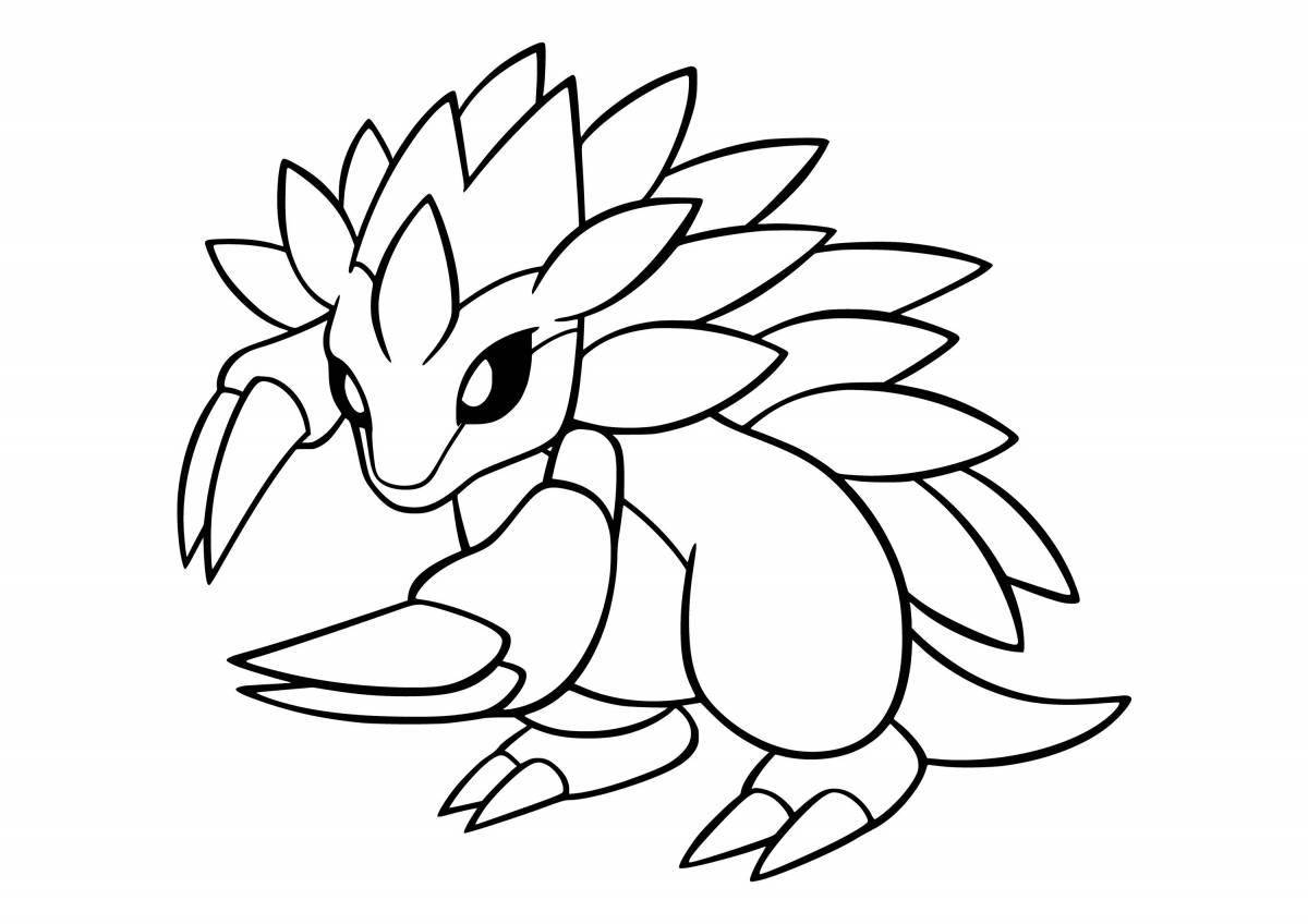 High quality pokemon coloring page