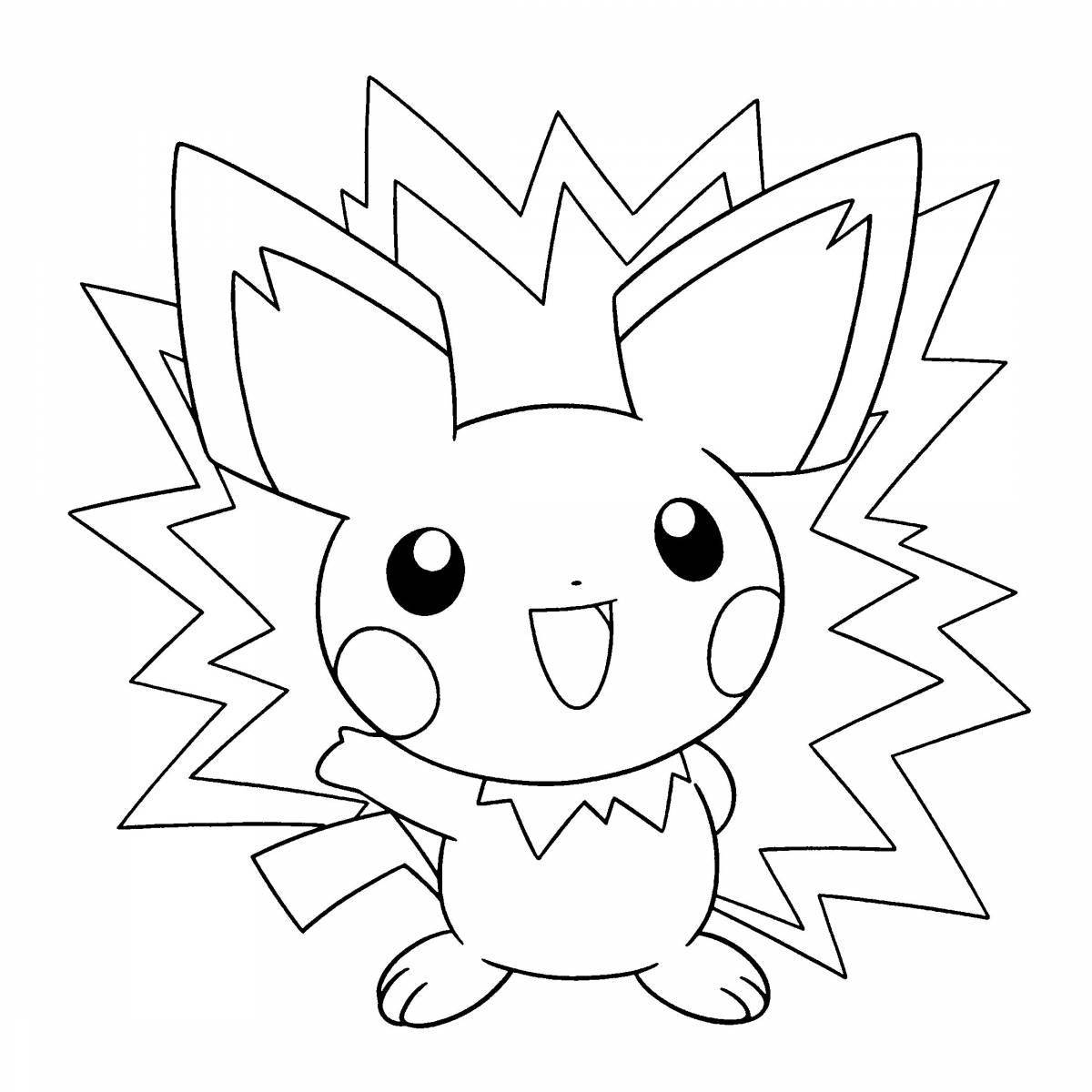 Fun good quality pokemon coloring page