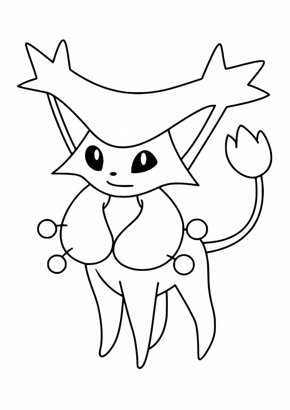 Exciting good quality pokemon coloring page