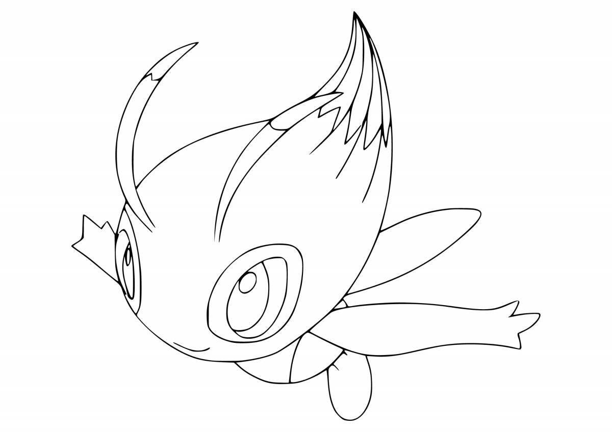 Detailed pokemon coloring page of good quality