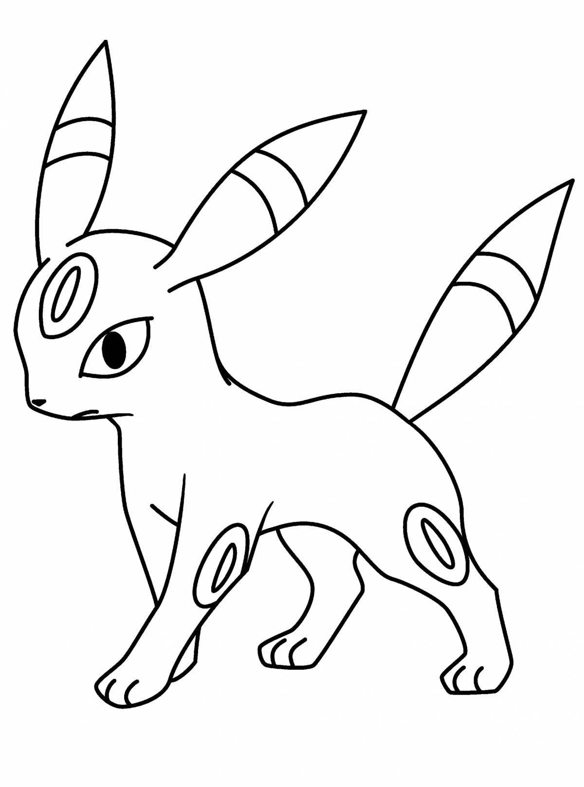 Good quality intricate pokemon coloring page