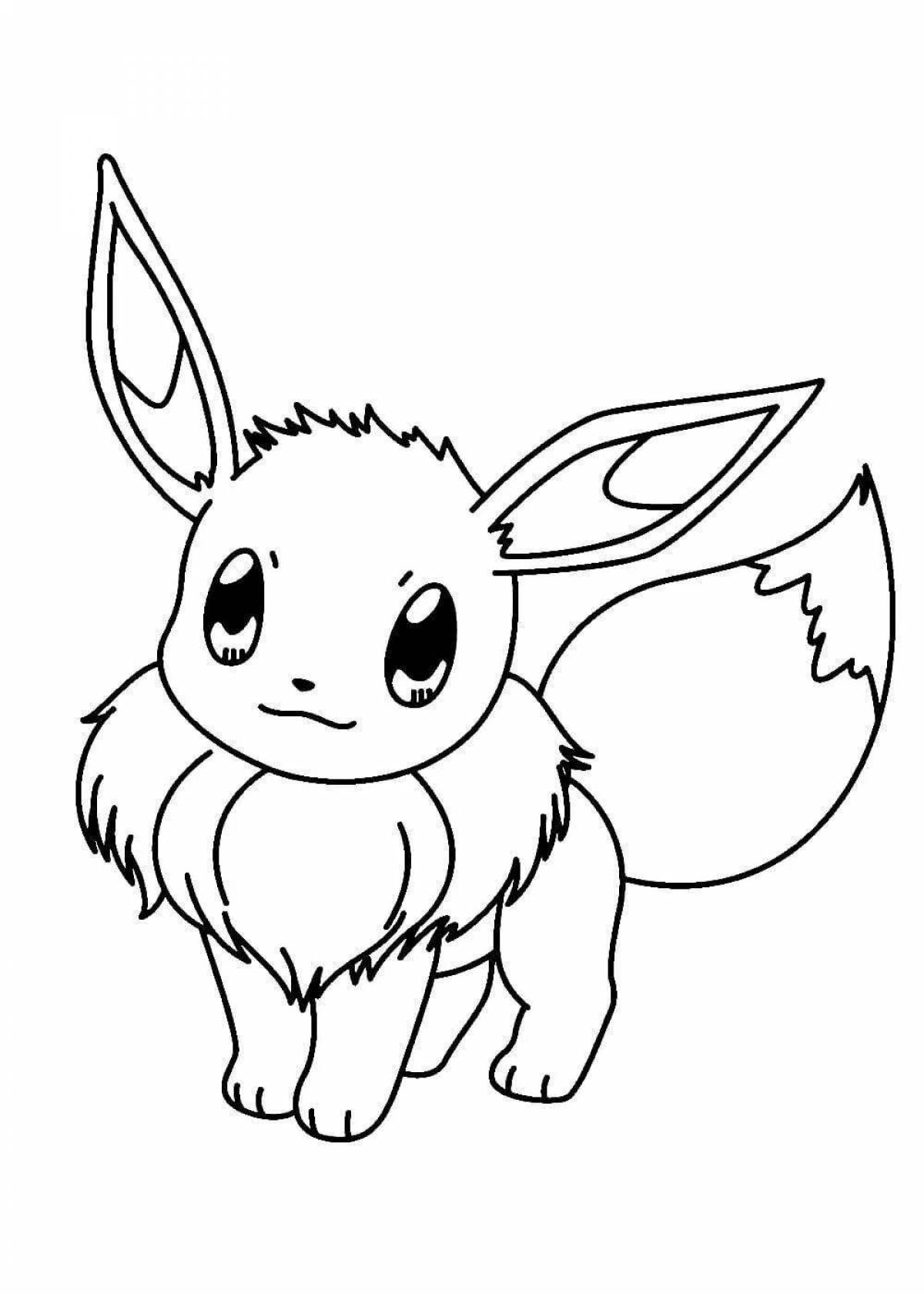 Unique good quality pokemon coloring page