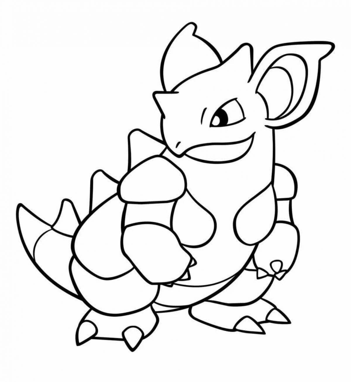 Good quality pokemon coloring page