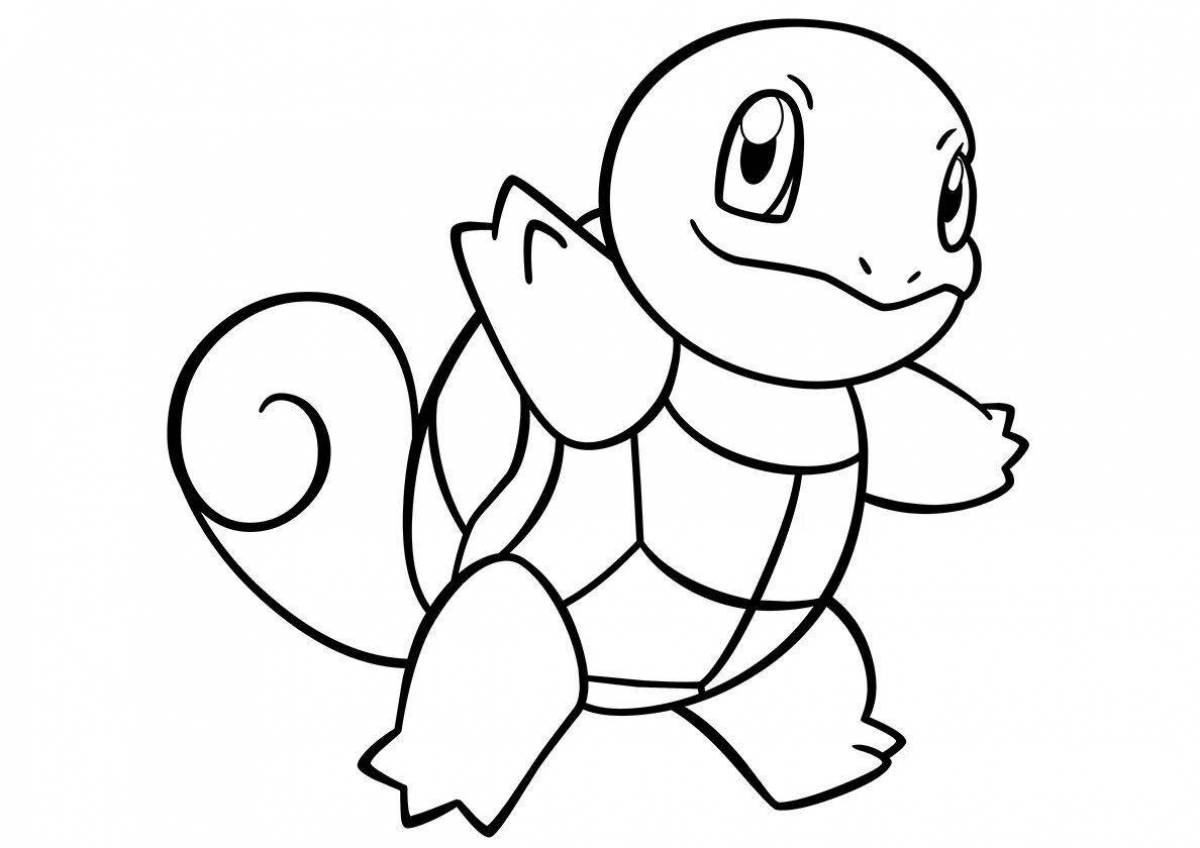 Good quality shiny pokemon coloring page