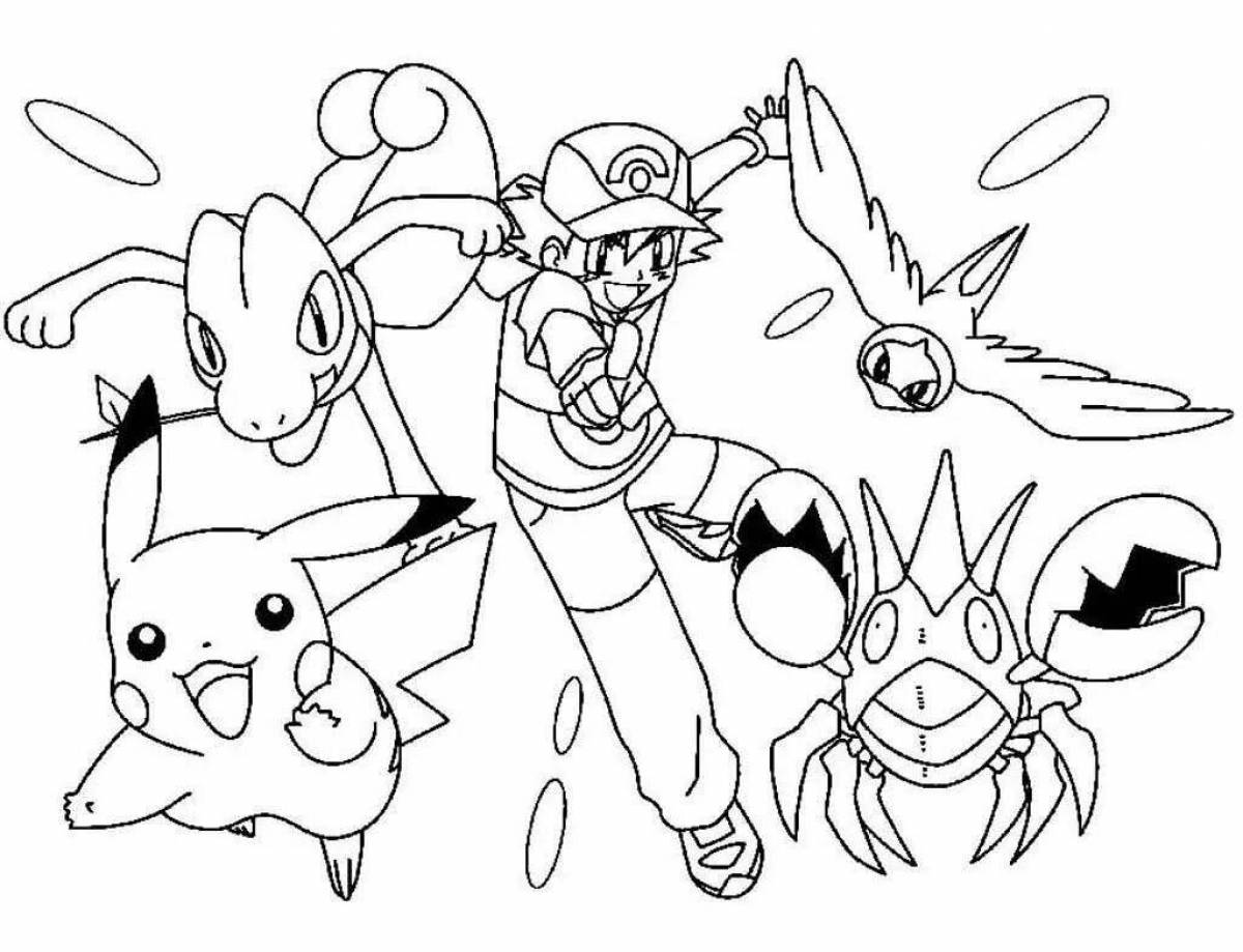 Coloring great pokemon good quality