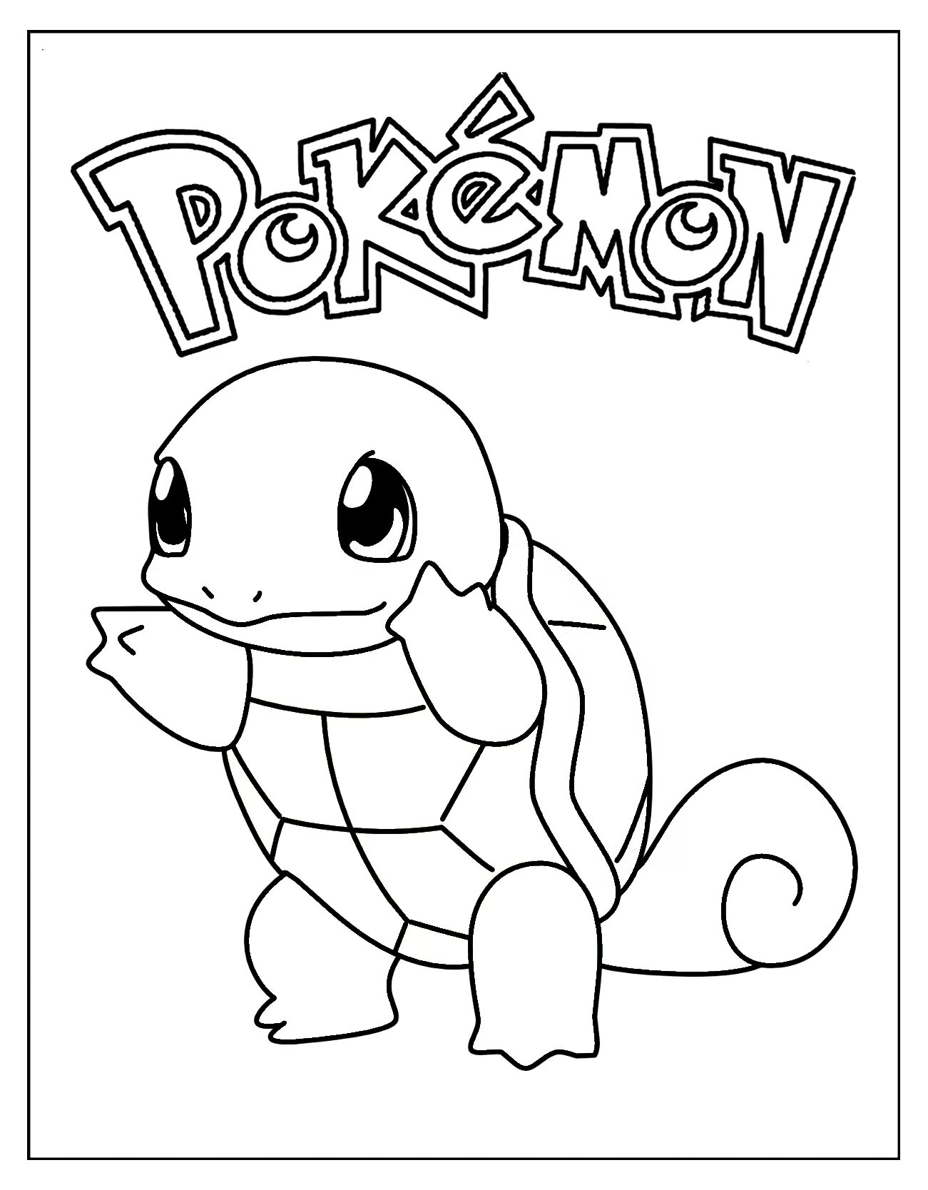 Fine good quality pokemon coloring page