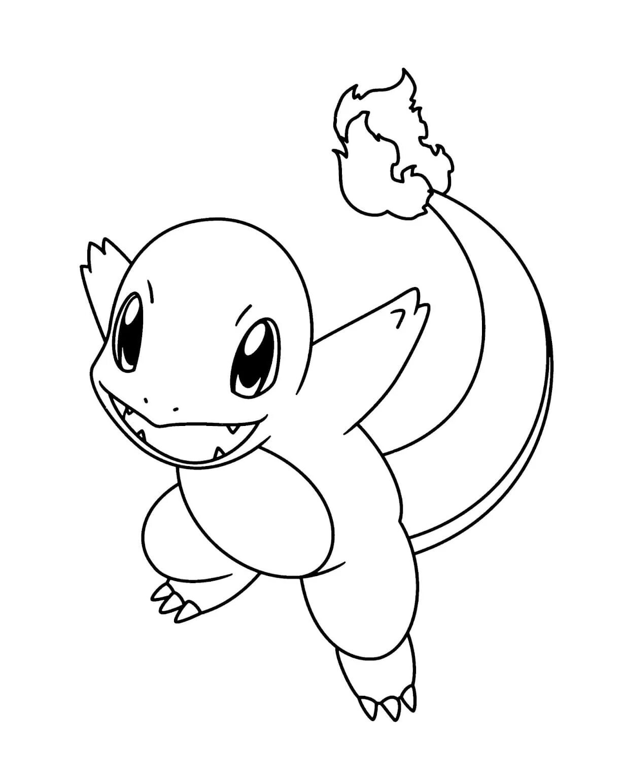 Good quality adorable pokemon coloring page