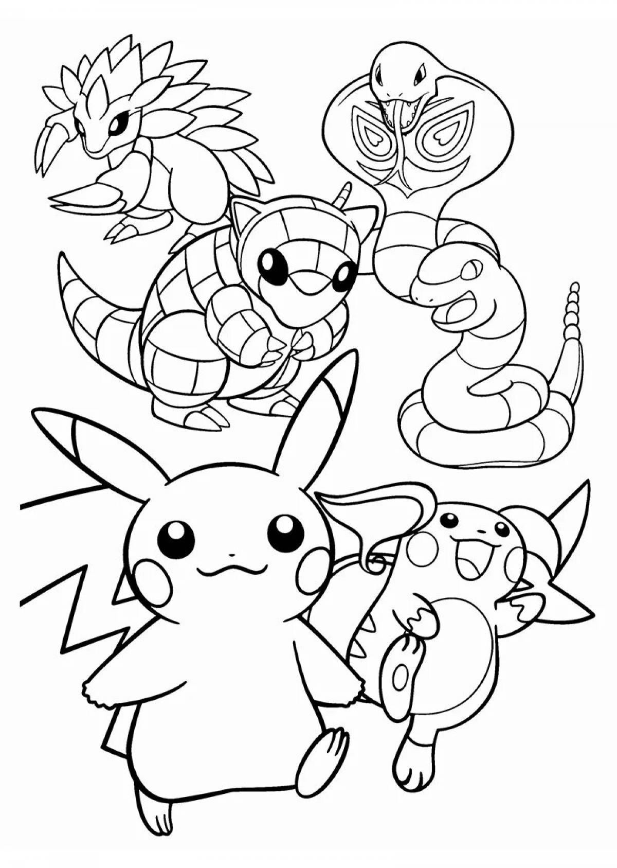 Fun good quality pokemon coloring book