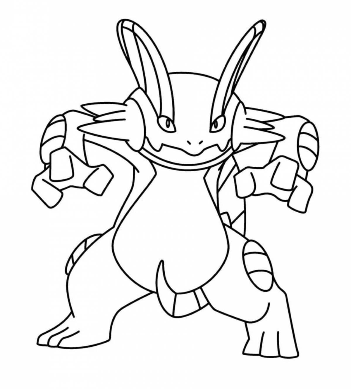 Tempting good quality pokemon coloring page