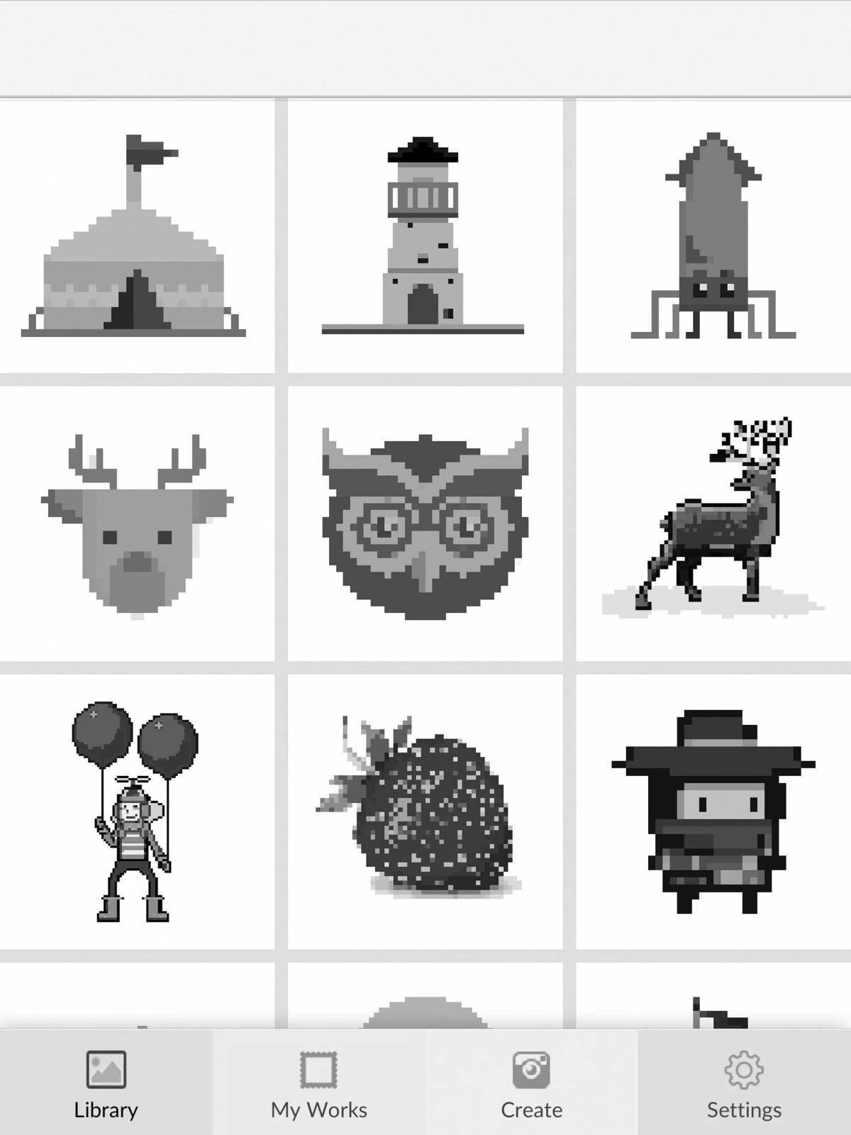 Joyful pixel coloring