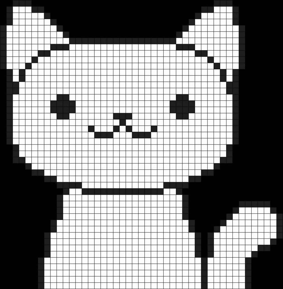 Great pixel coloring page