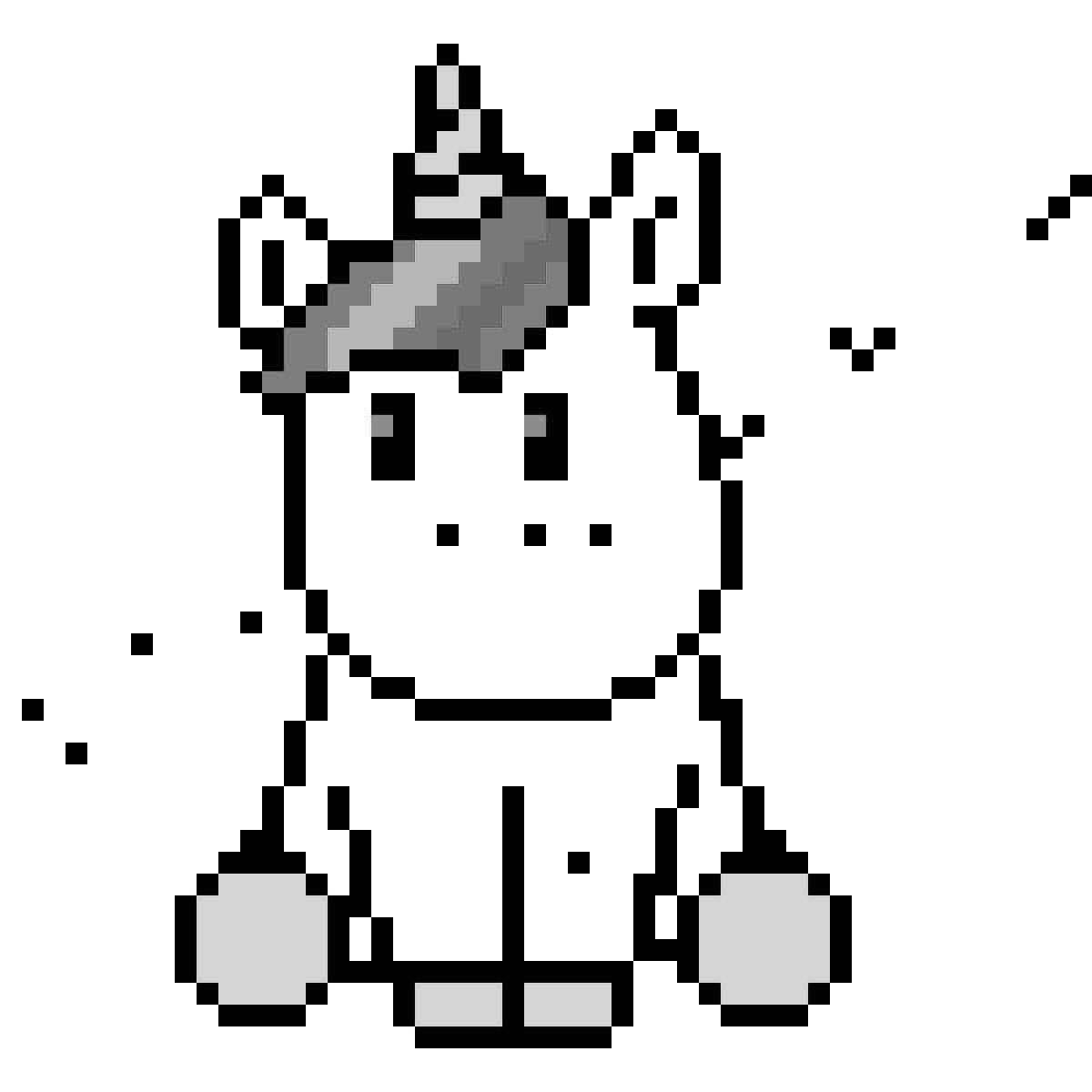 Perfect pixel coloring page