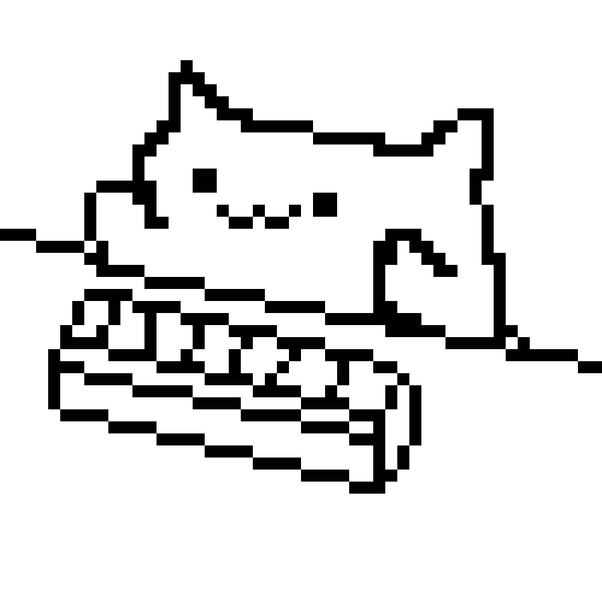 Gorgeous pixel coloring page