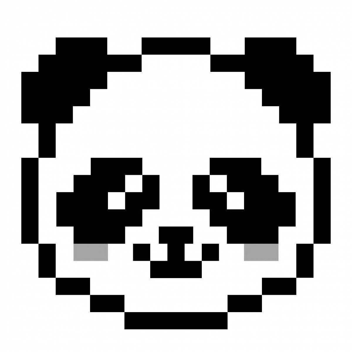 Incredible pixel coloring page