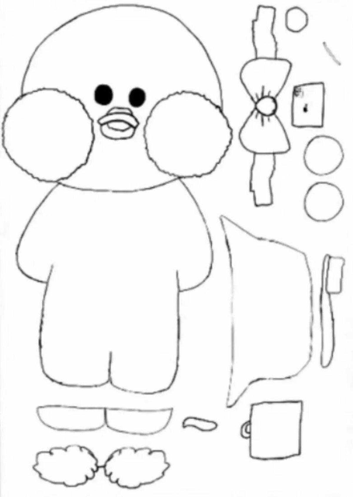 Drawing duck lalafanfan from tik tok