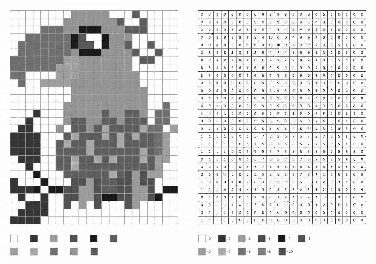 Увлекательная раскраска по номерам pixel art game