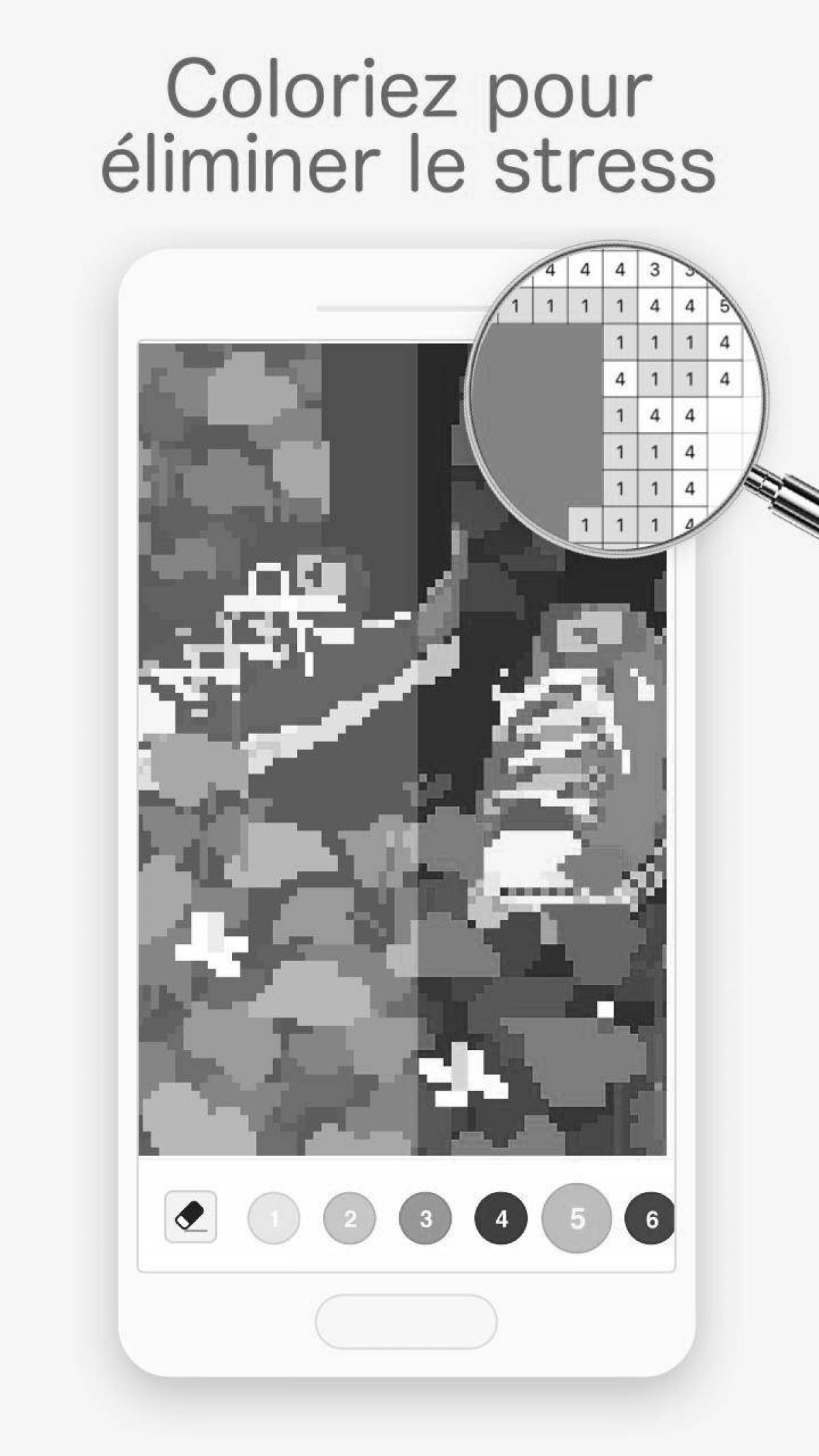 Творческая раскраска по номерам pixel art game
