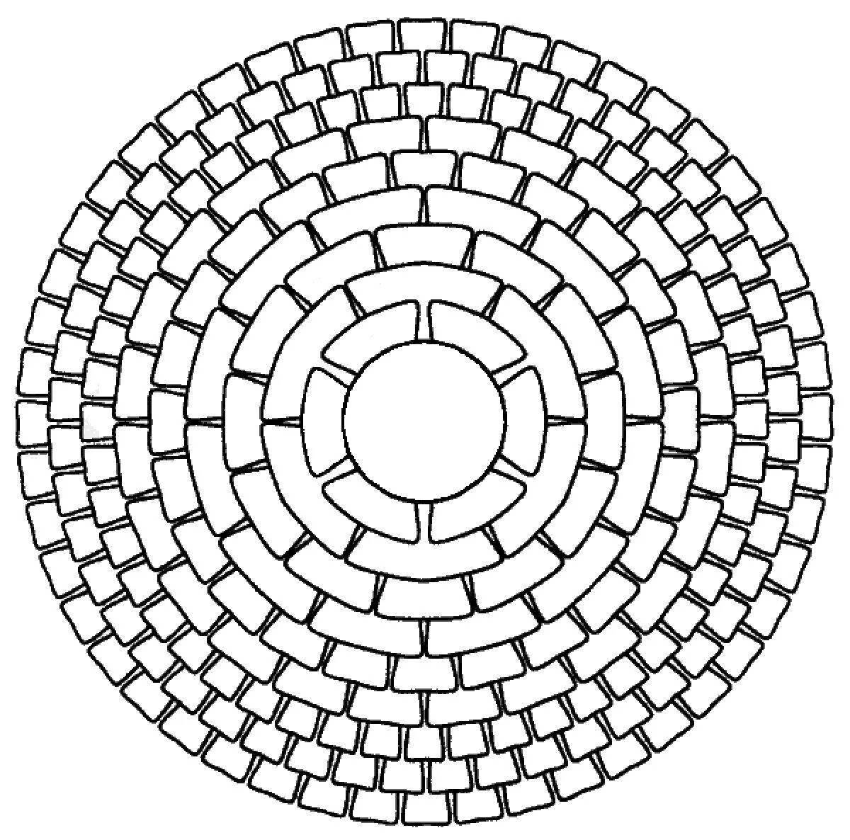 Fine spiral coloring