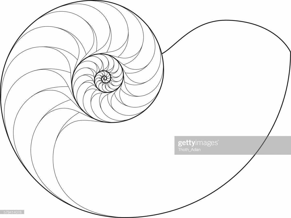 Stylish spiral coloring