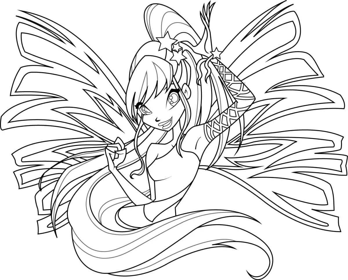 Coloring bright winx fairies