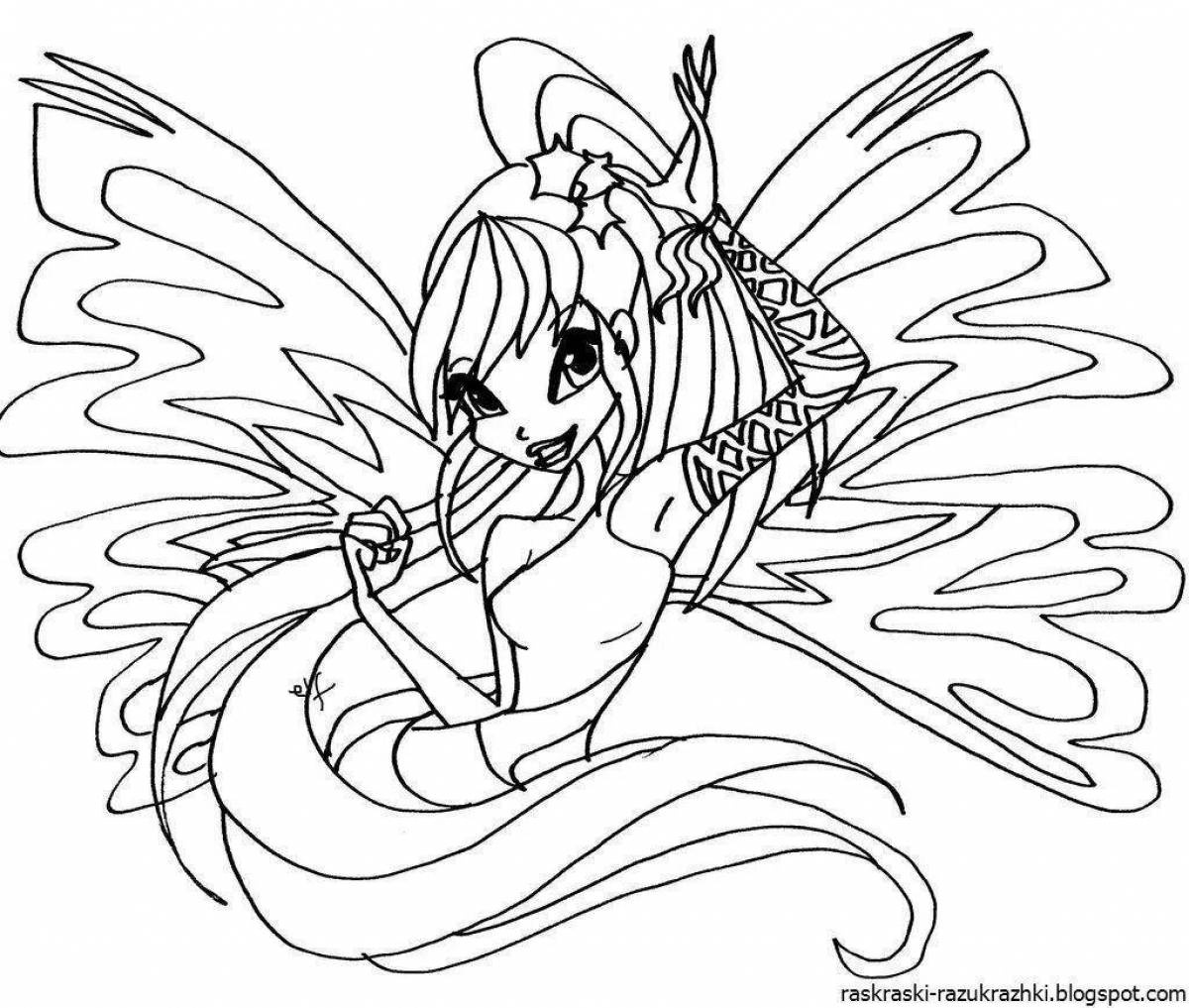 Exquisite winx fairy coloring book