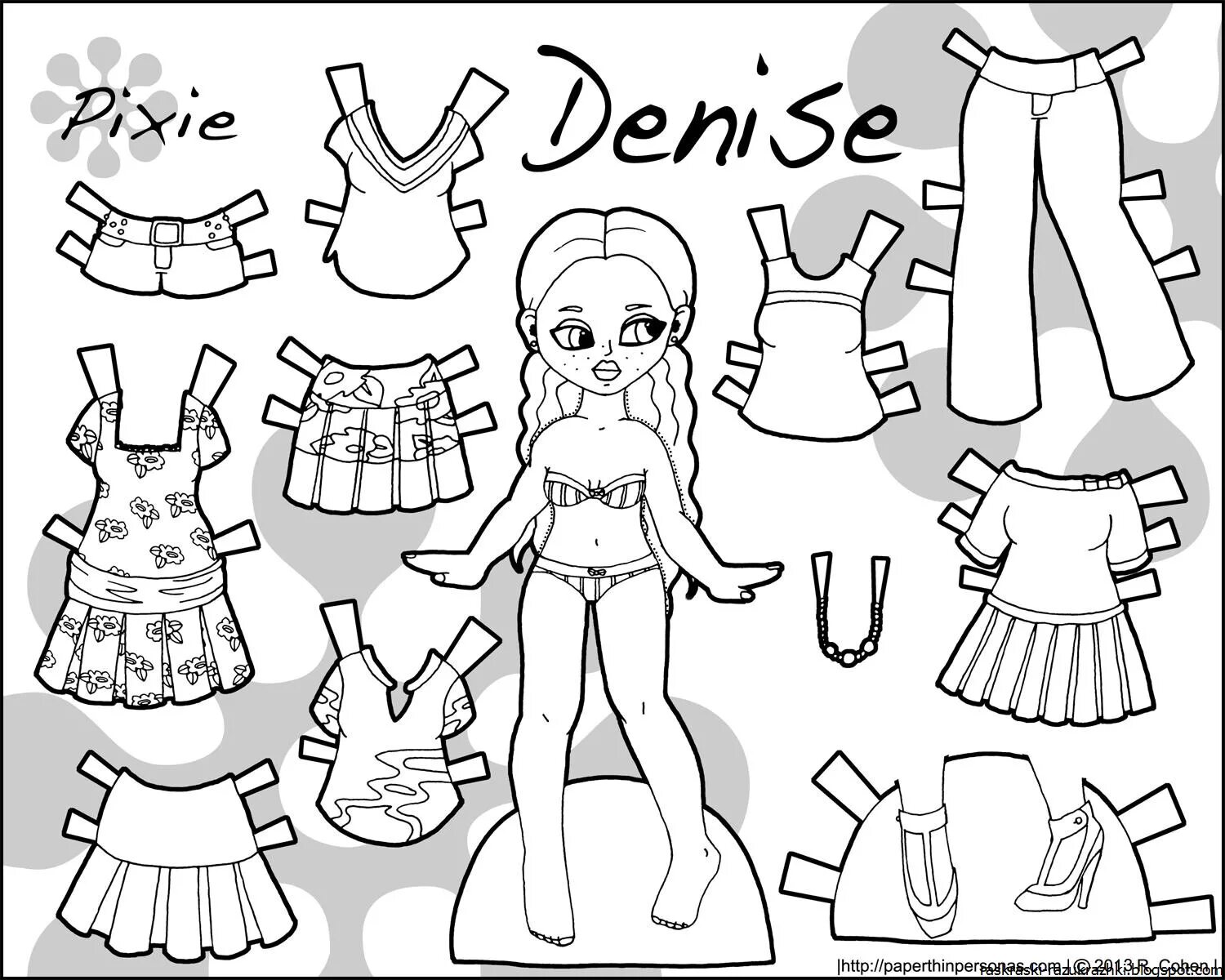 Black and white lol doll with clothes #8