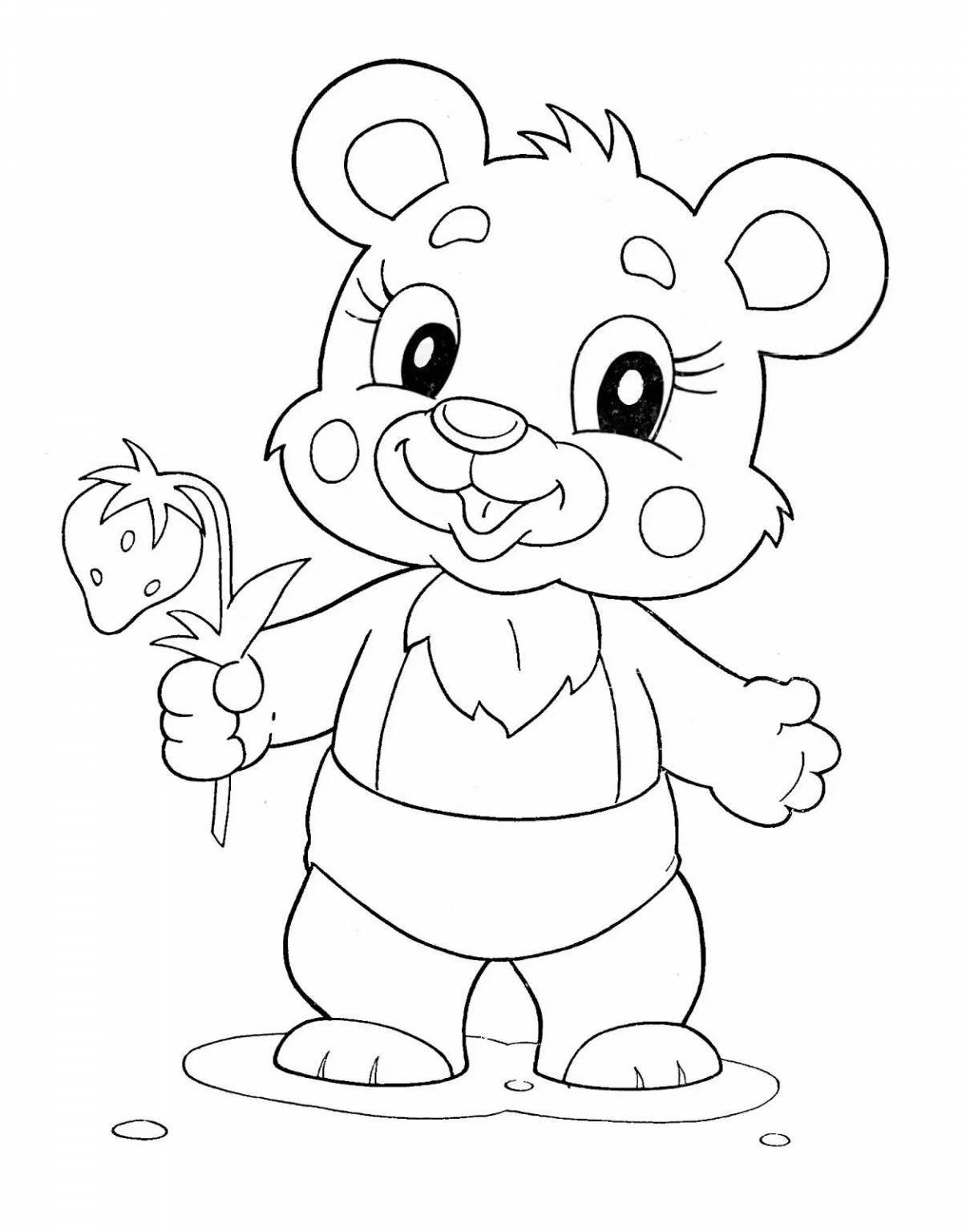 Coloring book for a child 4-5 years old