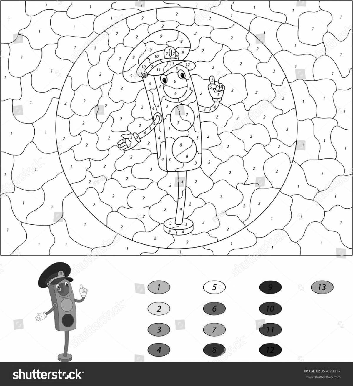 Charm your phone with cells coloring page