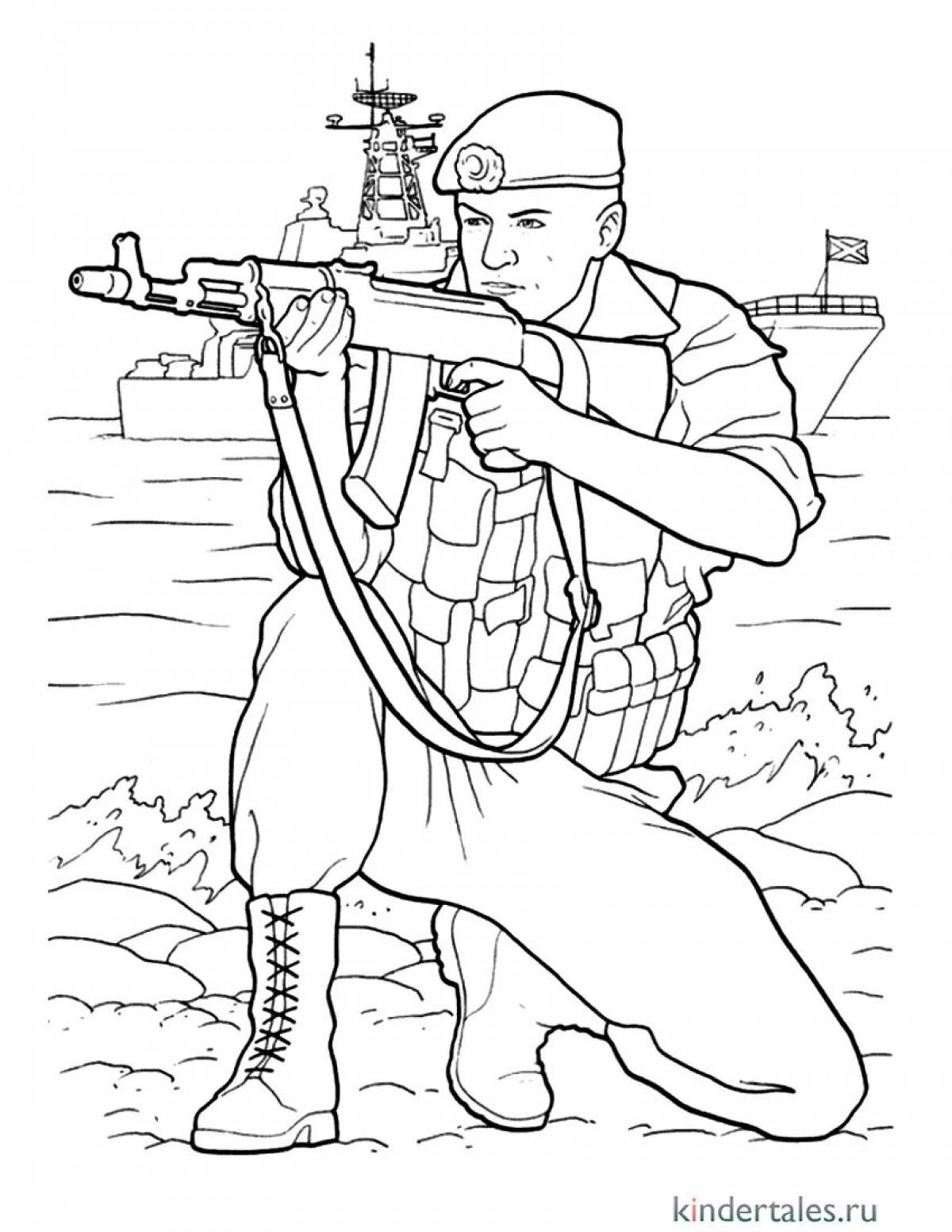 Красочные рисунки благодарности солдатам
