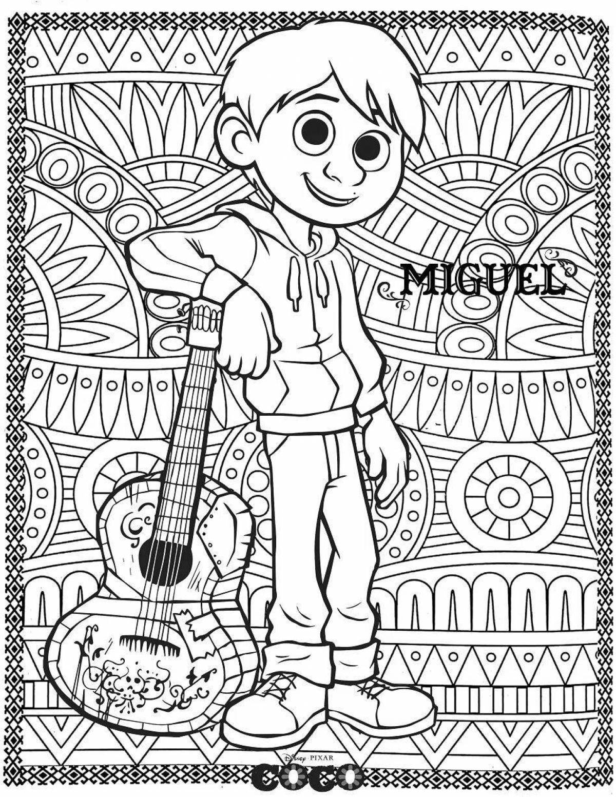 The big secret of the coloring page