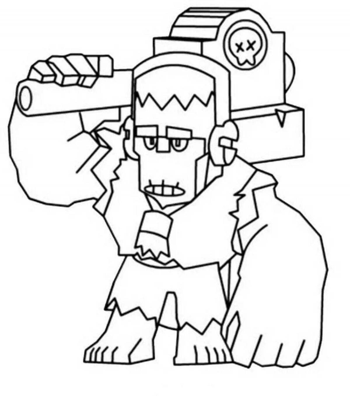 Glorious mortis coloring page