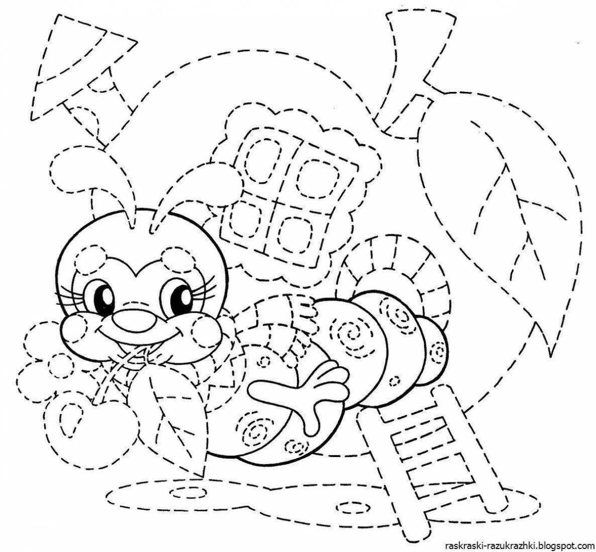 Great copy of the coloring page