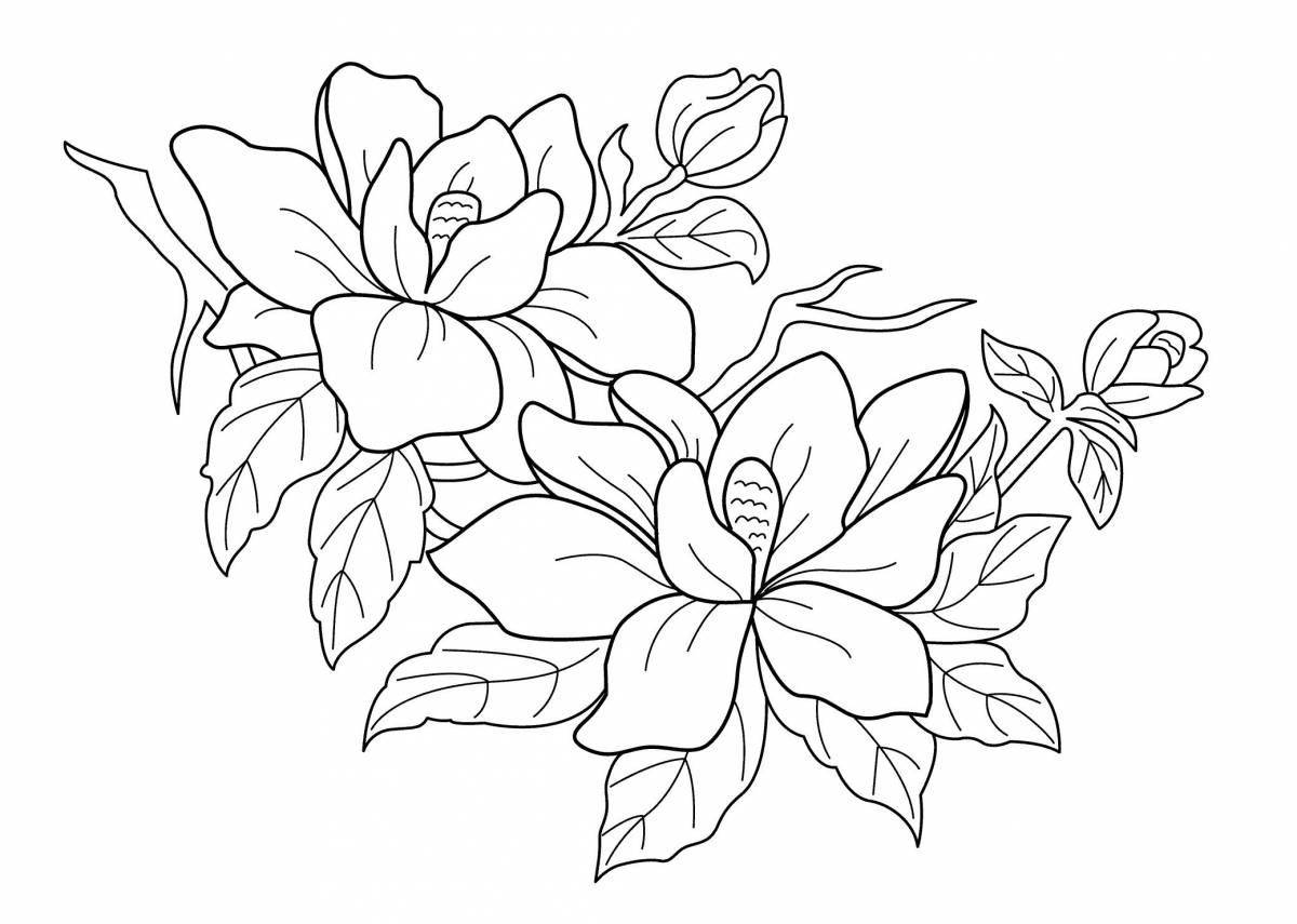 Bold fill coloring page