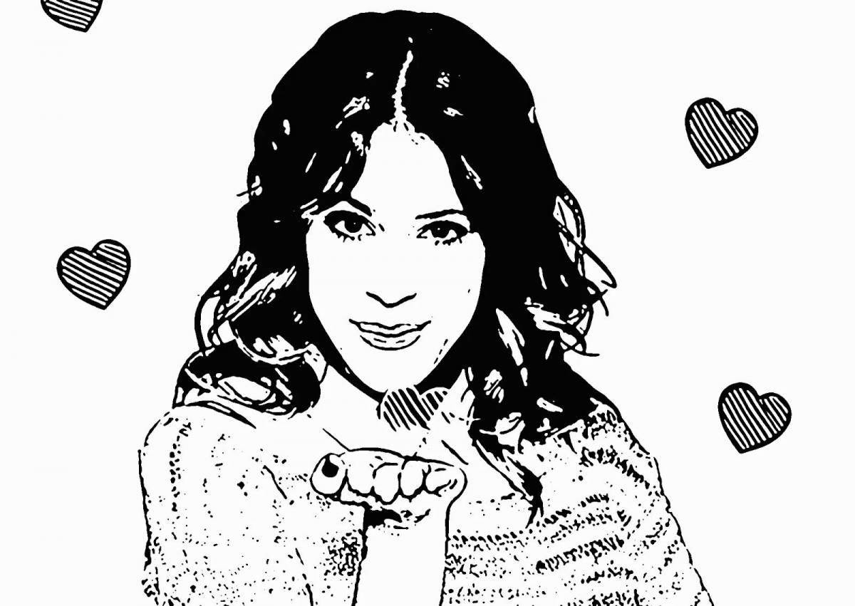 Coloring violet blooming