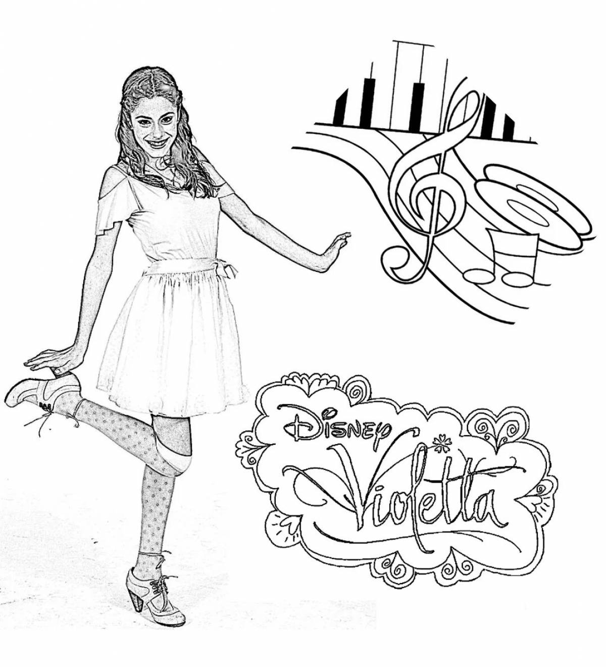 Violetta and coloring books