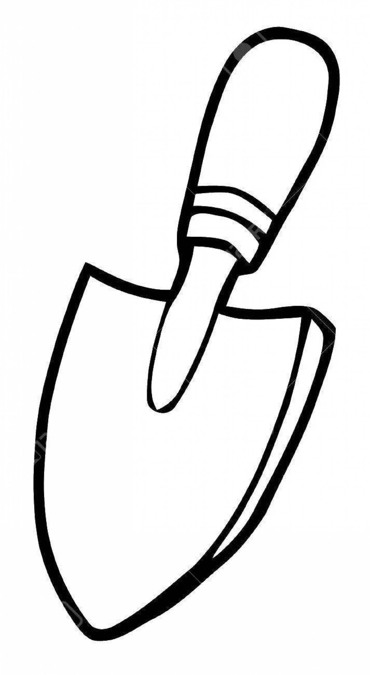 Awesome spatula coloring page