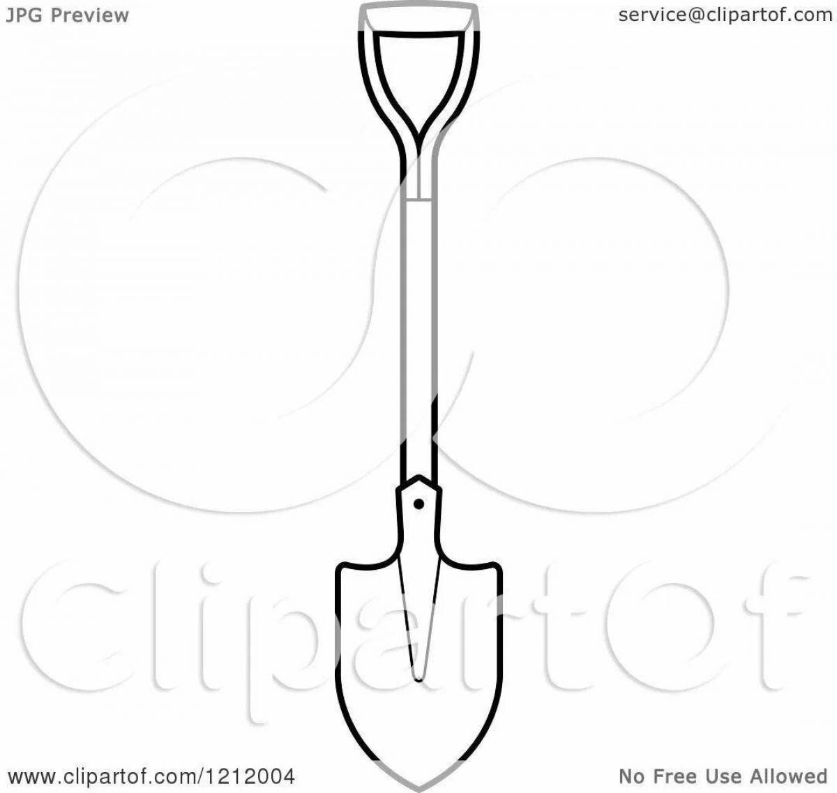 Impressive spatula coloring page