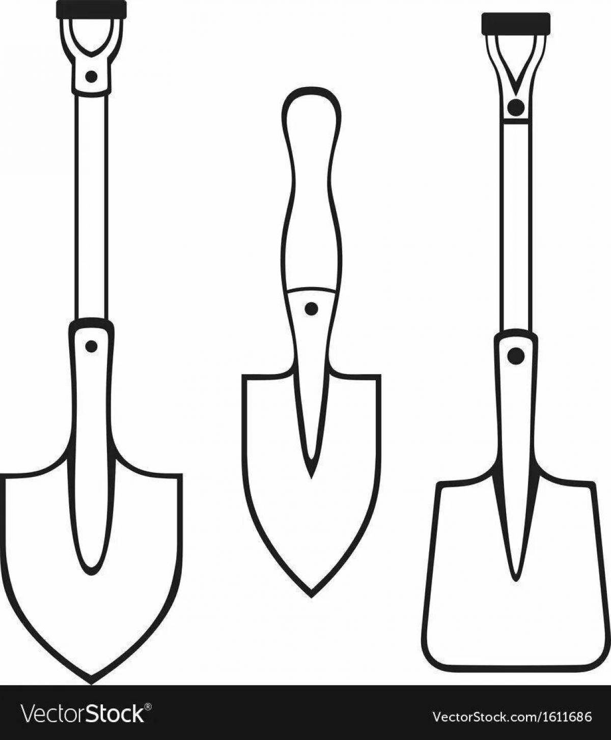 Exquisite spatula coloring page