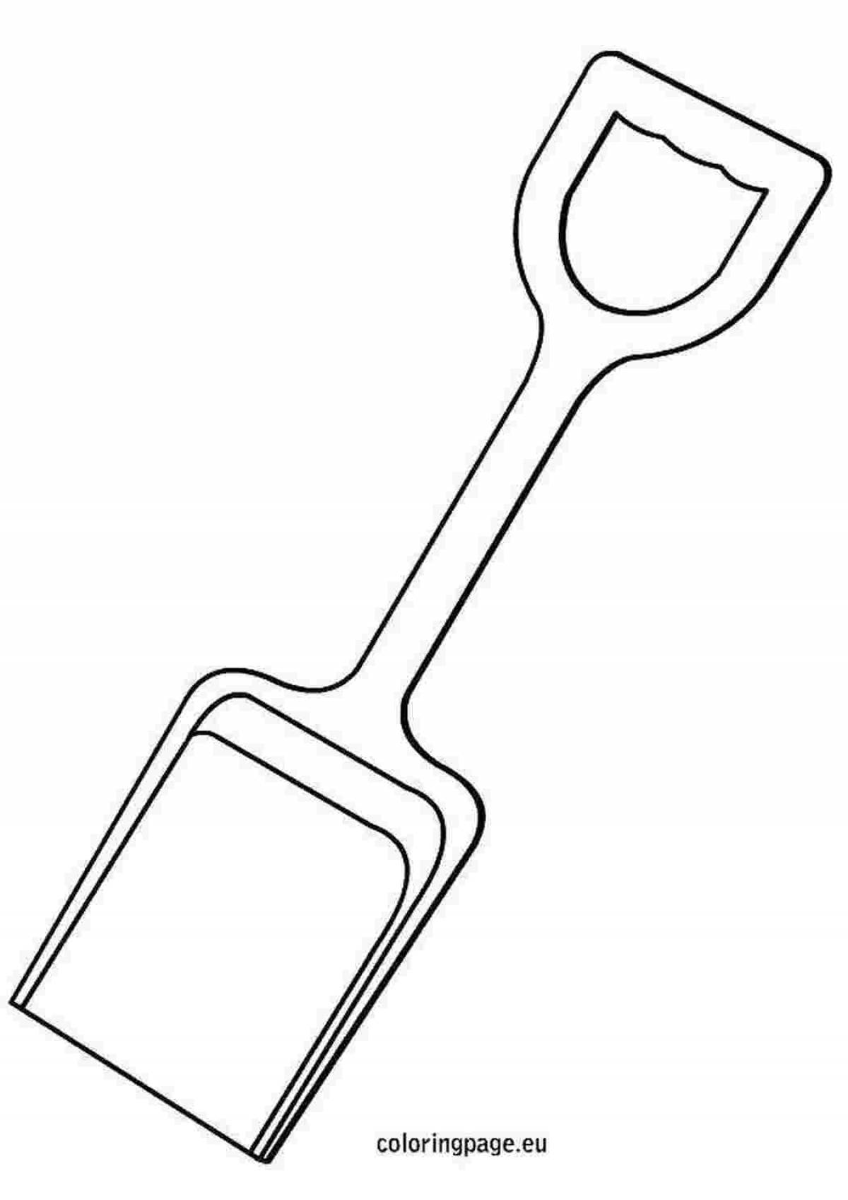 Shimmering spatula coloring page